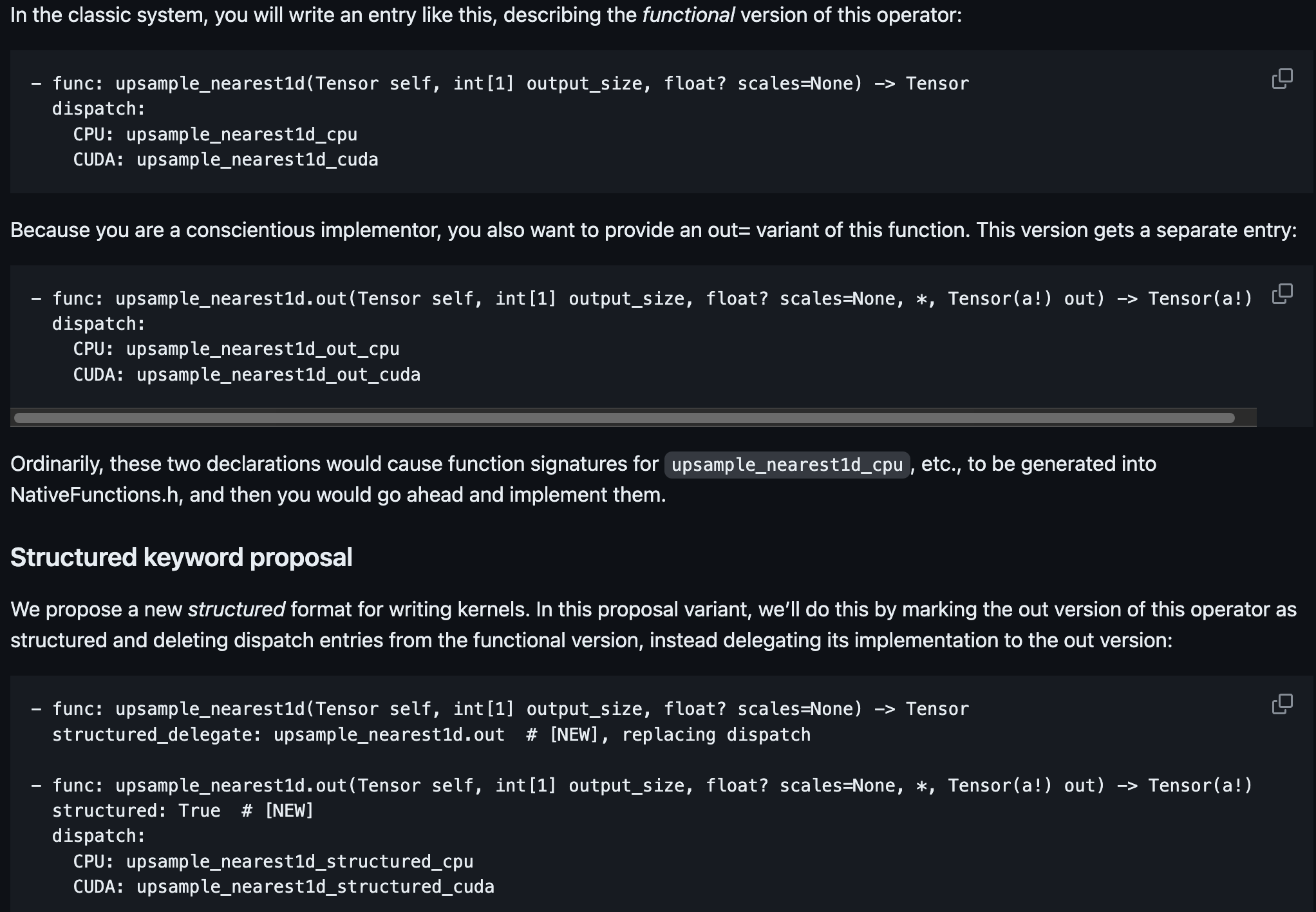 Structured Kernel README